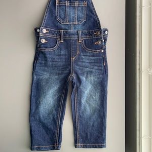 Baby girl overalls (worn once)